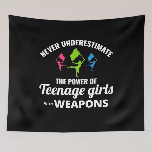 Item preview, Winter Color Guard Flag Corps Dance Teenage Girl designed and sold by CuteDesigns1.