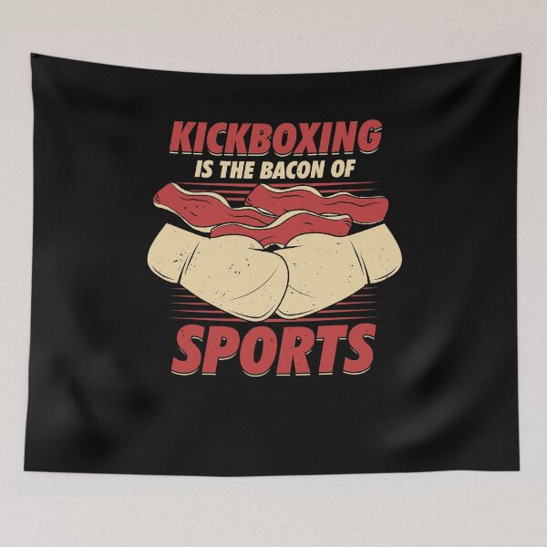Aperçu de l'œuvre Kickboxing est le bacon du cadeau Kickboxer sportif créée et vendue par Marcid95.