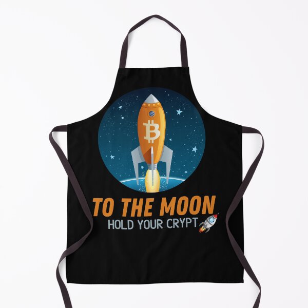 Item preview, To the moon hold your crypto Bitcoin rocket designed and sold by WaguinhoTex.
