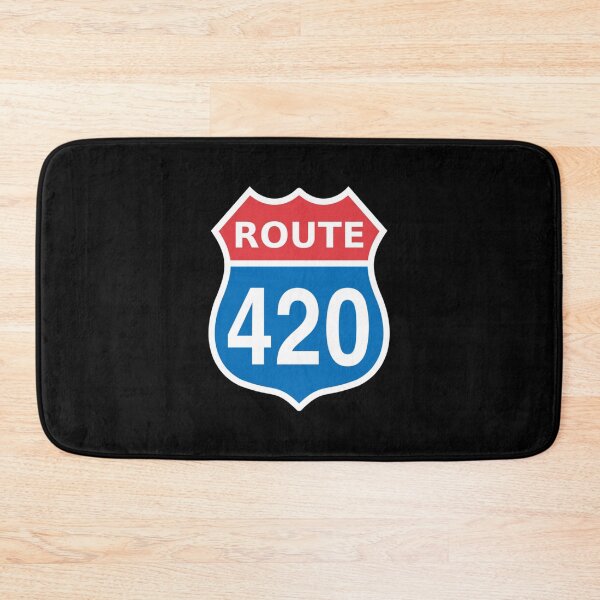 Item preview, Route 420 Red Blue White US highway sign designed and sold by Ebony Mann.