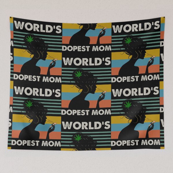 Item preview, World's Dopest Mom Weed Soul Cannabis Vintage designed and sold by Ebony Mann.