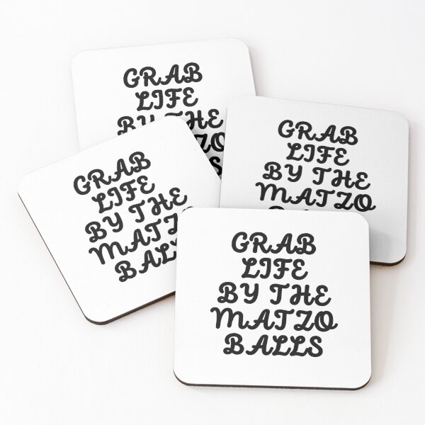 Item preview, Grab life by the matzo balls designed and sold by ArtistsZone.