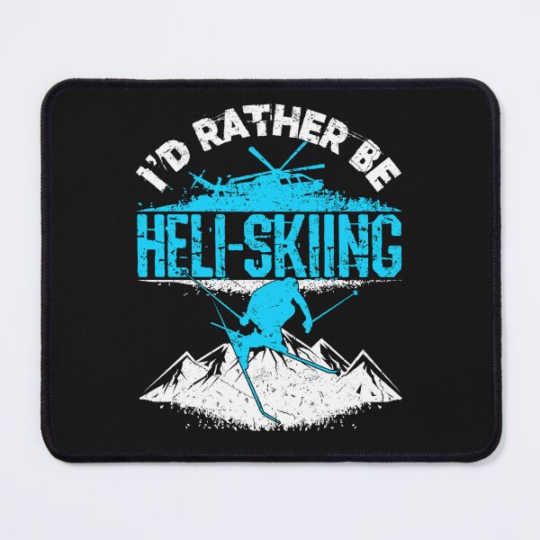 Item preview, I'd Rather Be Heli-Skiing designed and sold by jaygo.