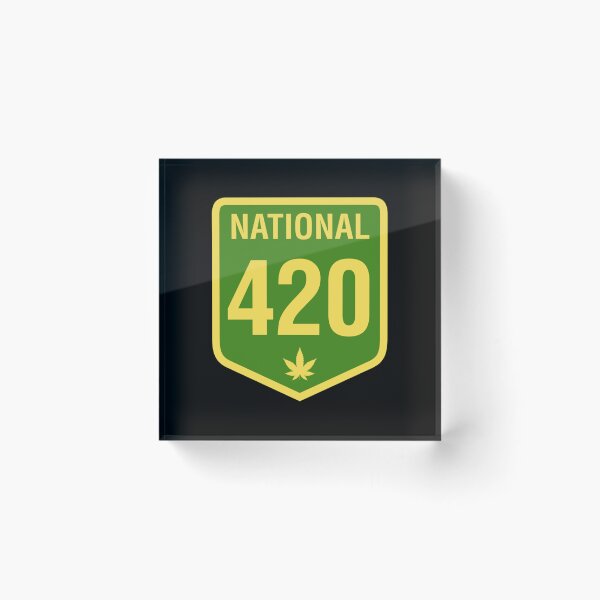Item preview, Australia 420 Day National Highway 1 Green Yellow designed and sold by Ebony Mann.