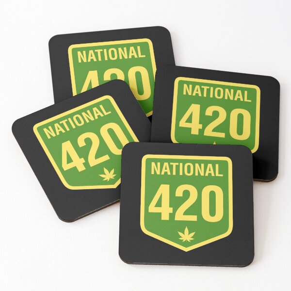 Item preview, Australia 420 Day National Highway 1 Green Yellow designed and sold by Ebony Mann.