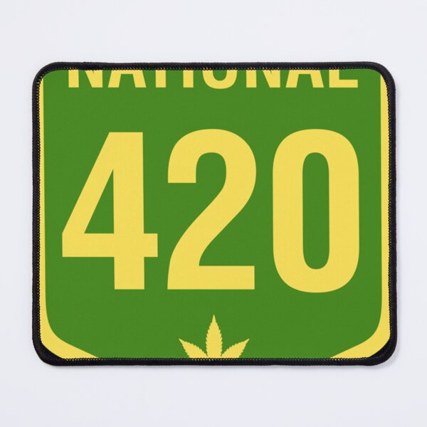 Item preview, Australia 420 Day National Highway 1 Green Yellow designed and sold by Ebony Mann.