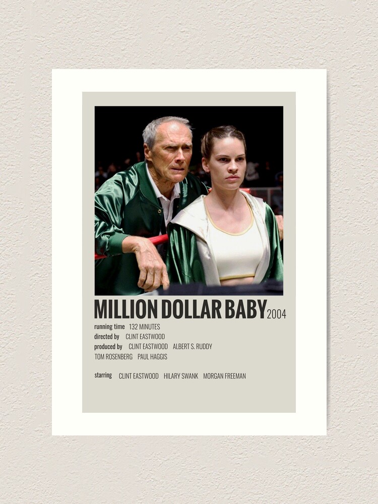 Outlet Million Dollar Baby Canvas Movie Poster Print Semi Gloss 24x36 Various Sizes