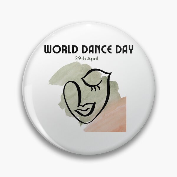 Item preview, World dance day art watercolor sketch designed and sold by M-Infinite.