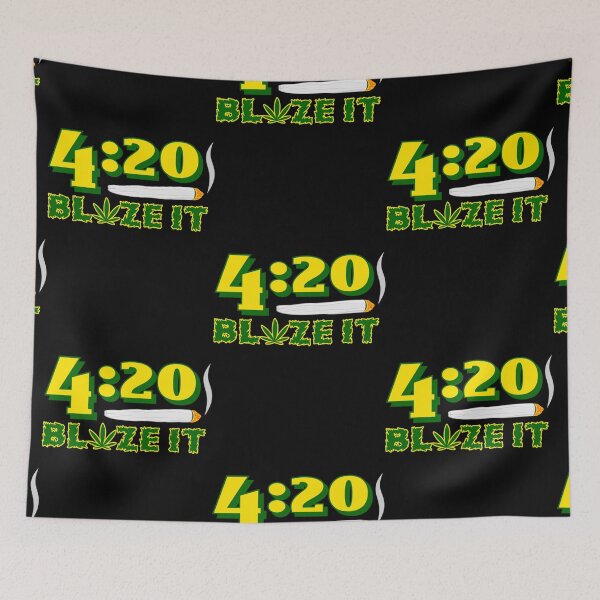 Item preview, Green 420 Blaze It hand rolled burning joint designed and sold by Ebony Mann.