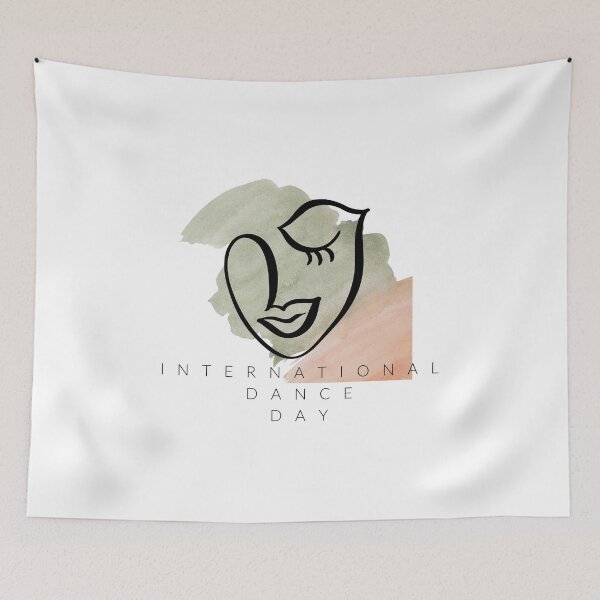 Item preview, International dance day art watercolor sketch designed and sold by M-Infinite.