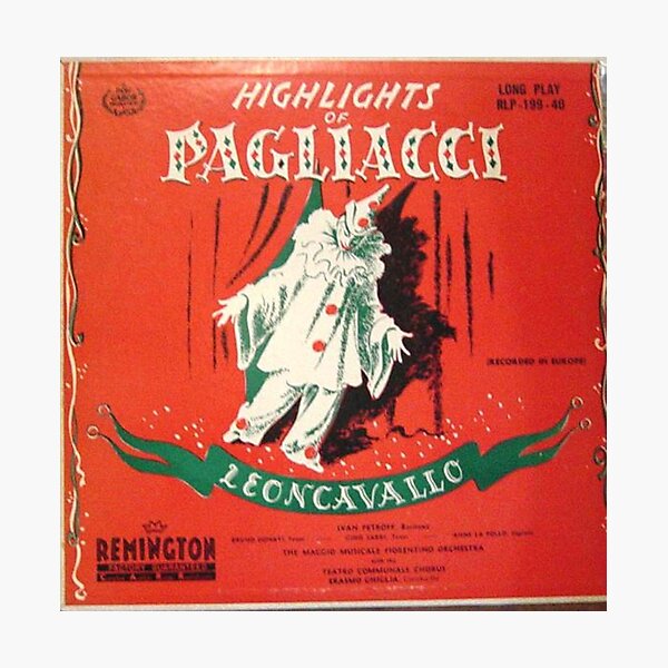 Item preview, Pagliacci, Sad Clown, Opera lp designed and sold by Vintaged.