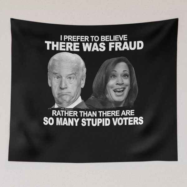 Item preview, Stupid Voters - Here Was Fraud Rather Than Joe Biden T-Shirt designed and sold by zemelshkas.