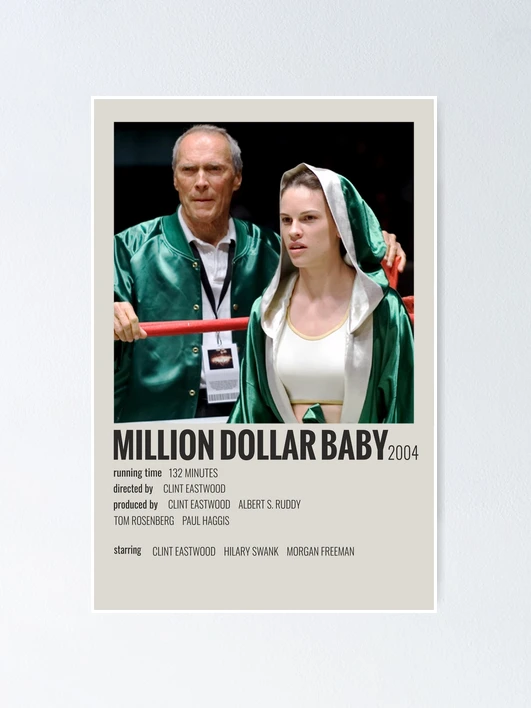 Million Dollar Baby Canvas Movie Poster Print Semi Gloss 24x36 outlet Various Sizes