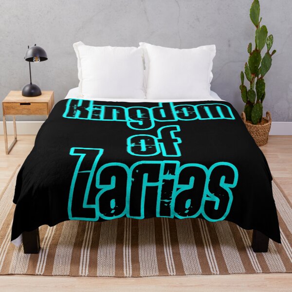 Item preview, Kingdom of Zarias Logo- Aqua on Black designed and sold by Greenwood2112.
