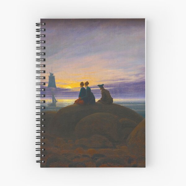 Item preview, HD CASPAR DAVID FRIEDRICH - Moonrise over the Sea 1822 designed and sold by Go Logo Designs.