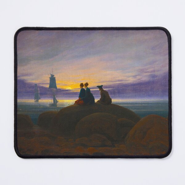 Item preview, HD CASPAR DAVID FRIEDRICH - Moonrise over the Sea 1822 designed and sold by Go Logo Designs.