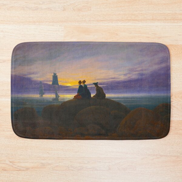 Item preview, HD CASPAR DAVID FRIEDRICH - Moonrise over the Sea 1822 designed and sold by Go Logo Designs.