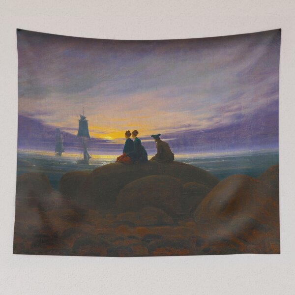 Item preview, HD CASPAR DAVID FRIEDRICH - Moonrise over the Sea 1822 designed and sold by Go Logo Designs.