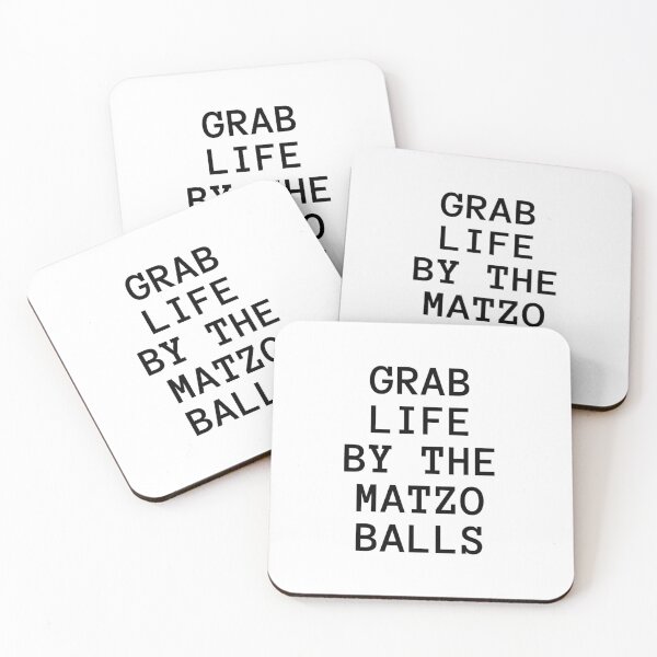 Item preview, Grab life by the matzo balls designed and sold by ArtistsZone.