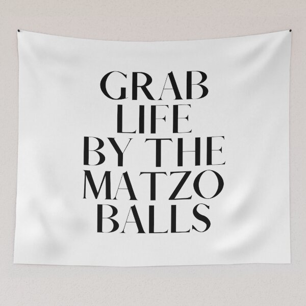 Item preview, Grab life by the matzo balls designed and sold by ArtistsZone.