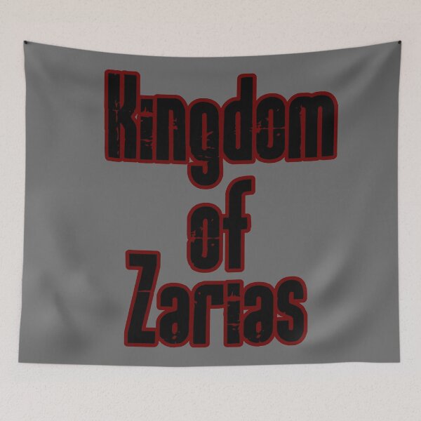 Item preview, Kingdom of Zarias Logo- Blood Red and Black on Gray designed and sold by Greenwood2112.