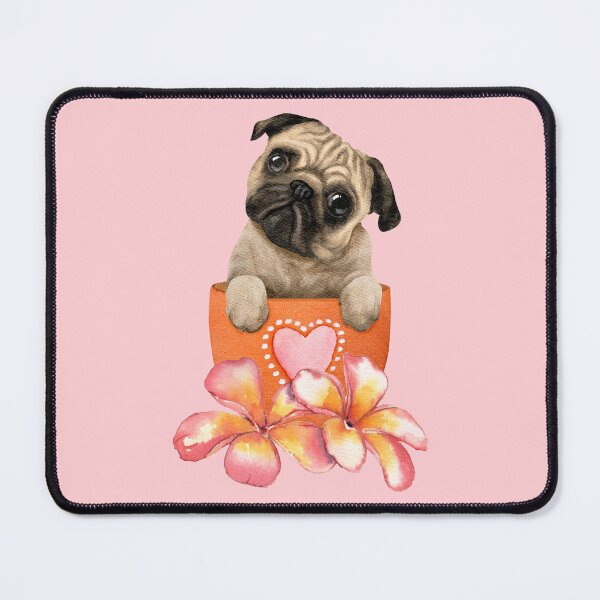 Item preview, Pug in a Flowerpot designed and sold by ChelleCreate.