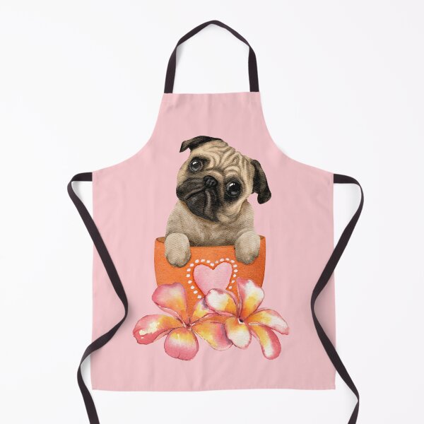 Item preview, Pug in a Flowerpot designed and sold by ChelleCreate.