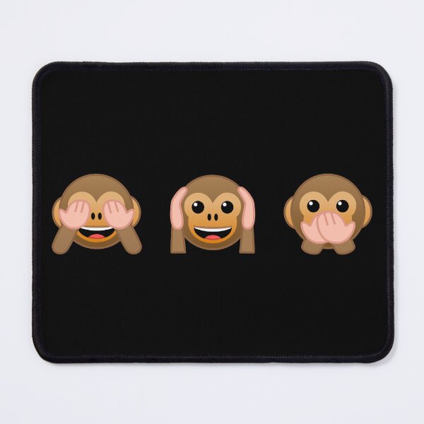 Item preview, 3 Wise Monkeys: see no evil, hear no evil, speak... designed and sold by Happy Puppy Print On Demand.