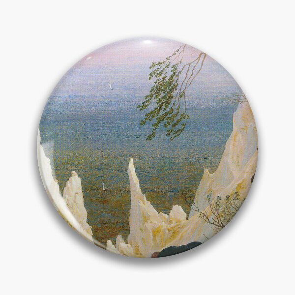 Item preview, HD CASPAR DAVID FRIEDRICH - Chalk Cliffs at Ruegen 1818 - 1819 designed and sold by Go Logo Designs.