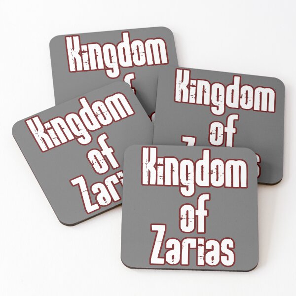 Item preview, Kingdom of Zarias Logo- Blood Red and White on Gray designed and sold by Greenwood2112.
