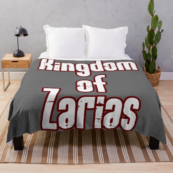 Item preview, Kingdom of Zarias Logo- Blood Red and White on Gray designed and sold by Greenwood2112.