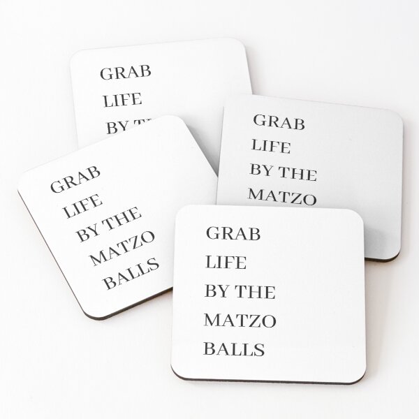 Item preview, Grab life by the matzo balls designed and sold by ArtistsZone.
