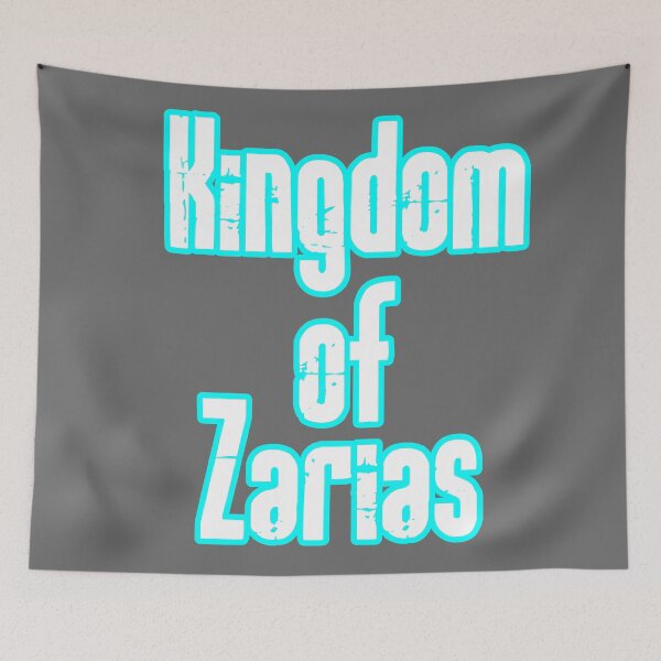 Item preview, Kingdom of Zarias Logo- Blood Red and White on Gray designed and sold by Greenwood2112.