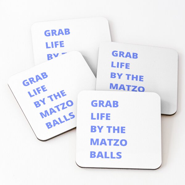 Item preview, Grab life by the matzo balls designed and sold by ArtistsZone.