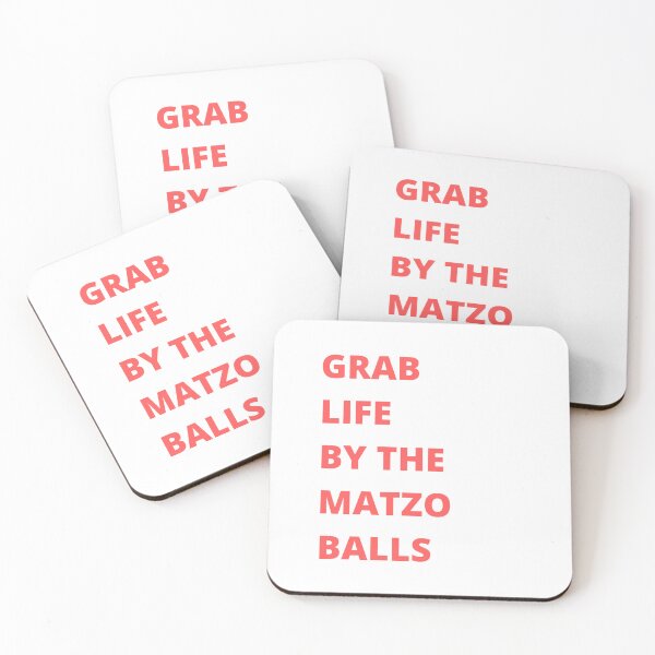 Item preview, Grab life by the matzo balls designed and sold by ArtistsZone.