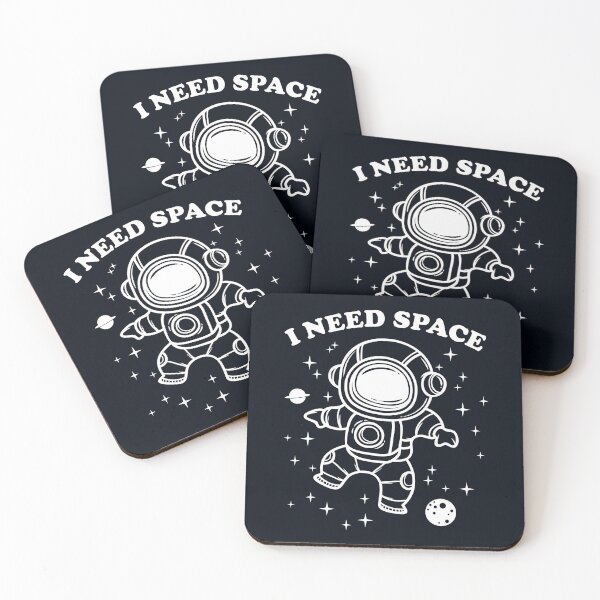 Item preview, "I Need Space" - Astronaut Alone Time  designed and sold by Happy Puppy Print On Demand.
