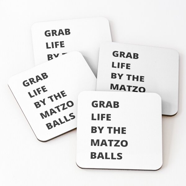 Item preview, Grab life by the matzo balls designed and sold by ArtistsZone.
