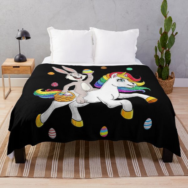 Item preview, Easter Bunny Riding A Unicorn Cute Magical Girls Kids Teens T-Shirt designed and sold by horstfstesa.