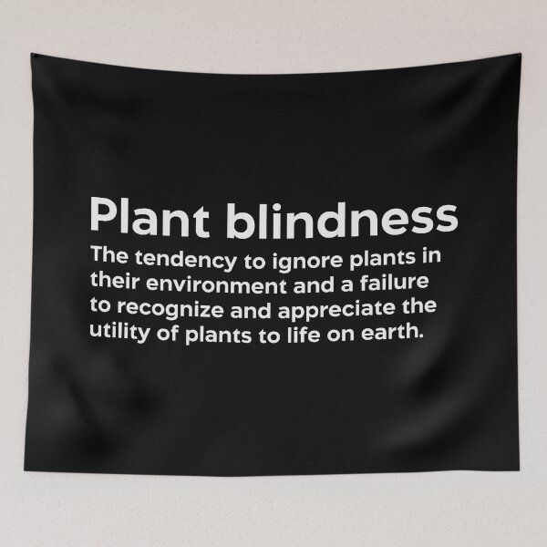 Item preview, Plant blindness white designed and sold by EdimQuotes.
