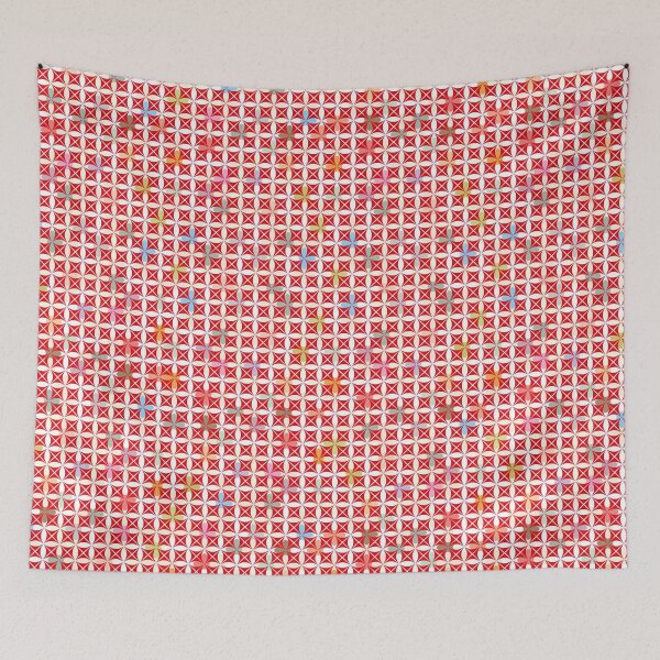 Item preview, Hypnotic multicolour square pattern designed and sold by contegaga.