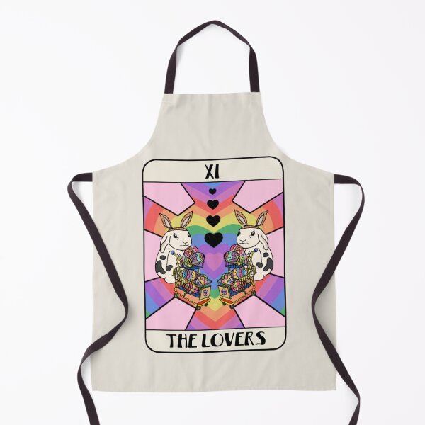 Item preview, Cute Easter Bunnies Tarot The Lovers Celebrates Easter Mini Lop Rabbit designed and sold by wigobun.