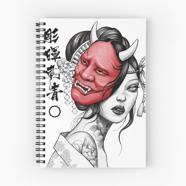 Item preview, Japanese Geisha Oni Demon Mask designed and sold by OWLvision33.