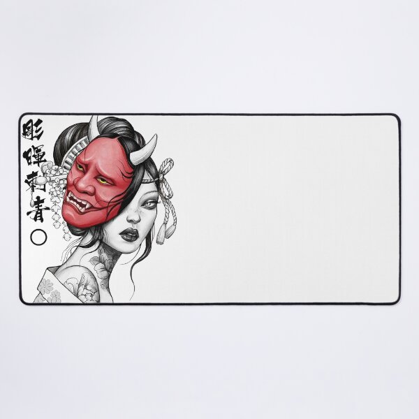 Item preview, Japanese Geisha Oni Demon Mask designed and sold by OWLvision33.