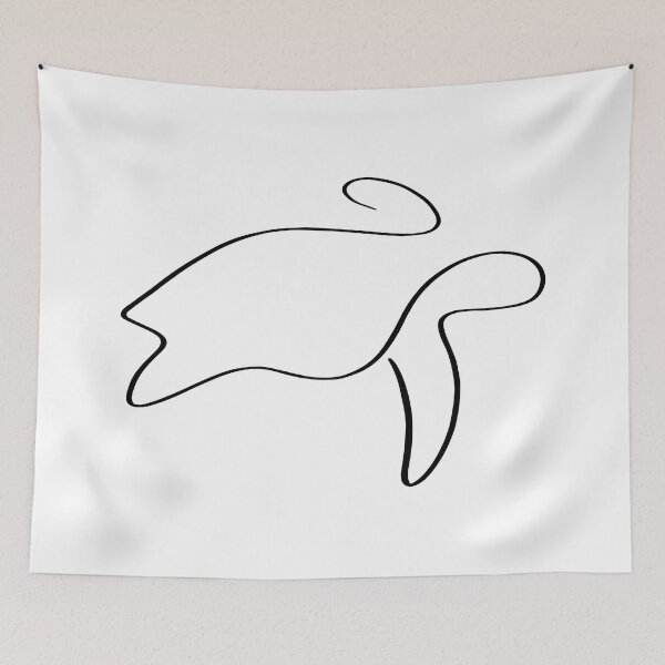 Item preview, Turtle Line Art - Minimalist designed and sold by Zcared.