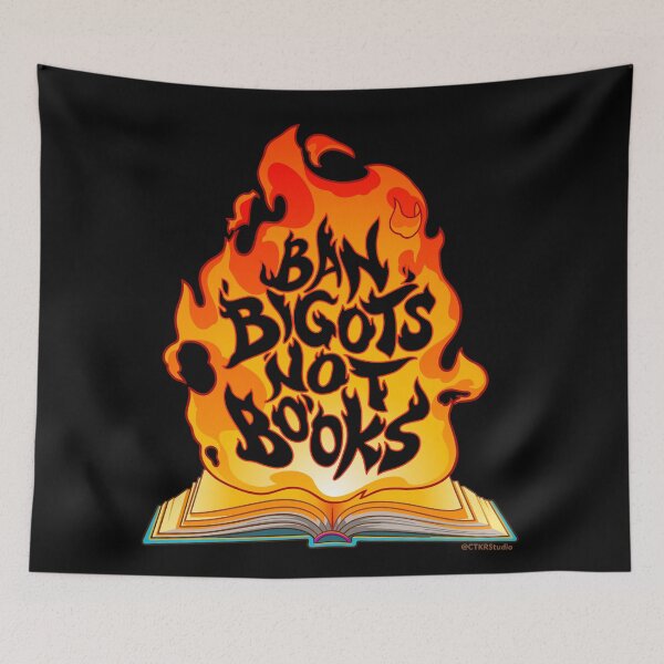 Item preview, Ban Bigots Not Books ~ Read Banned Books designed and sold by ctkrstudio.