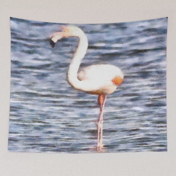 Item preview, Wild Flamingo Watercolor Painting designed and sold by taiche.