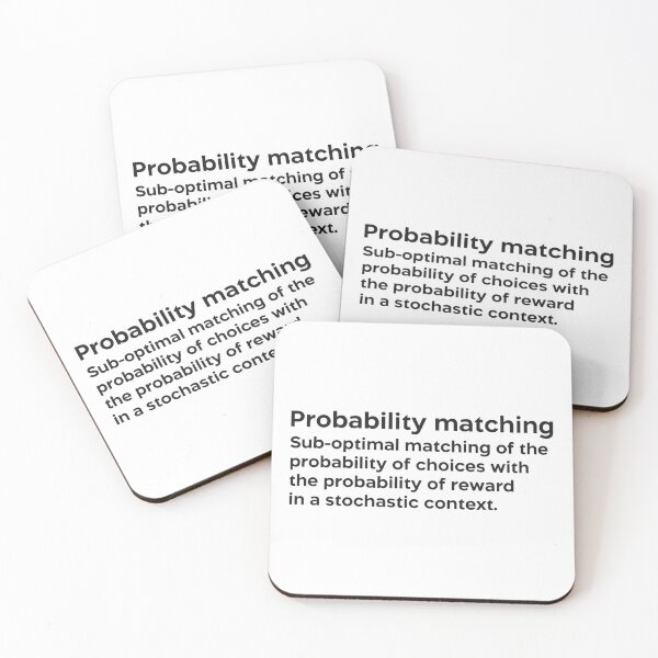 Item preview, Probability matching black designed and sold by EdimQuotes.