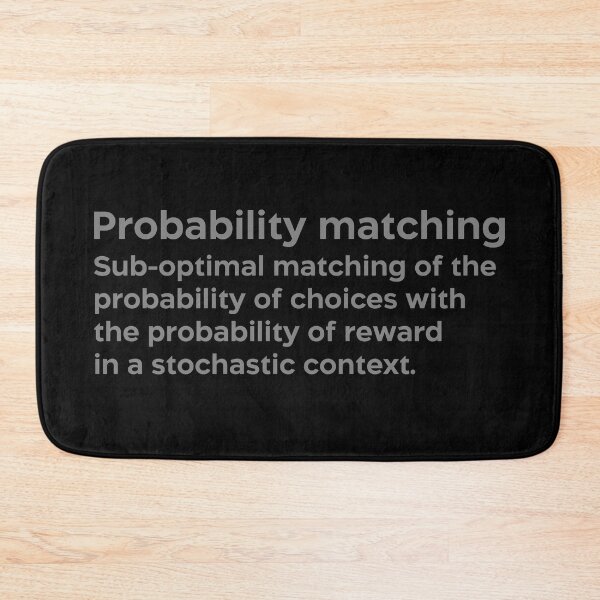Item preview, Probability matching grey designed and sold by EdimQuotes.