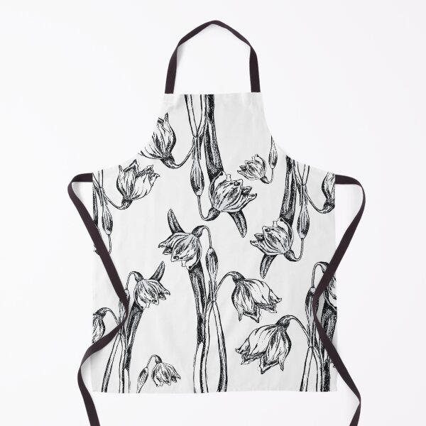 Item preview, Greyscale Snowdrop Pattern designed and sold by London-Fields.