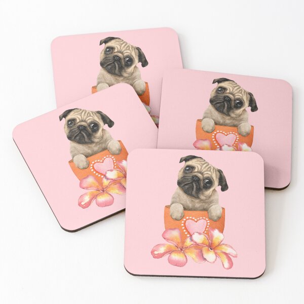 Item preview, Pug in a Flowerpot designed and sold by ChelleCreate.